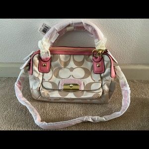 Coach Kristen Signature Double Zip Satchel